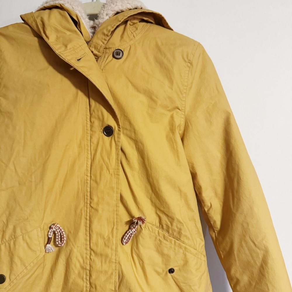 Zara - Mustard Sherpa Jacket - Picture 2 of 5
